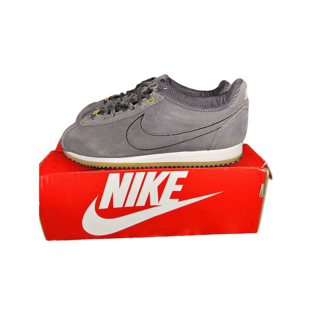 Women's Nike Cortez Suede Thunder Grey Sneakers Sz 7.5 Original Box